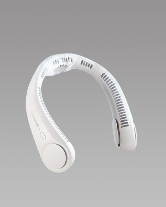 Portable Bladeless Neck Fan – Rechargeable & Wearable